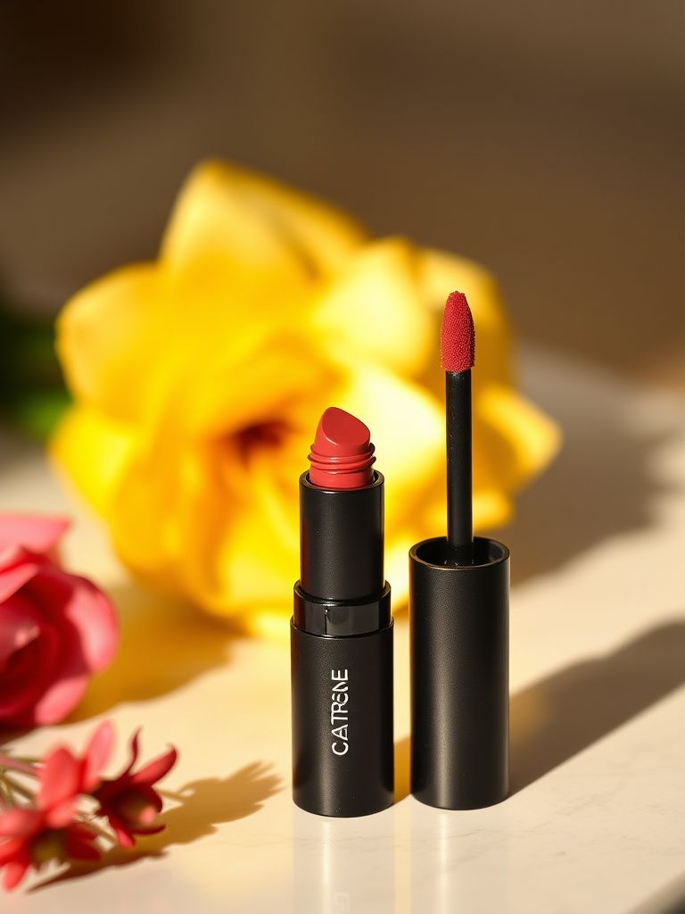 Catrice Velvet Matt Lip Colour with matte black packaging and precise applicator
